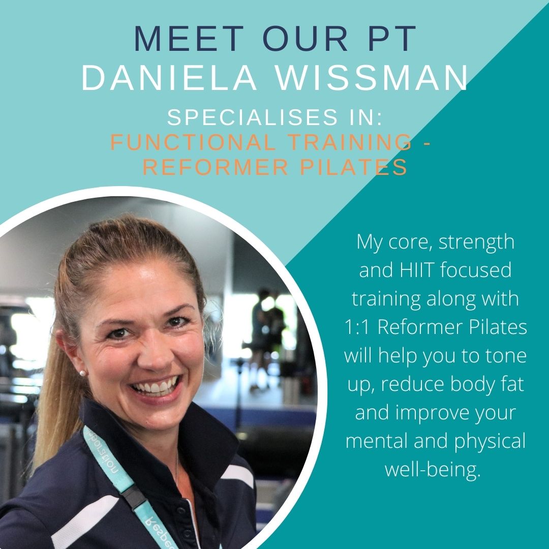 Daniela is an enthusiastic trainer who places a huge emphasis on providing her clients with engaging, challenging, high quality training sessions. With a strong Pilates background, Daniela will have you achieving your fitness goals through extensively tailored, energetic workouts. Daniela’s core, strength and HIIT focused training along with 1:1 Reformer Pilates will help you to tone up, reduce body fat and improve your mental and physical well-being. Each session with Daniela will leave you feeling energized and looking forward to the next session together.